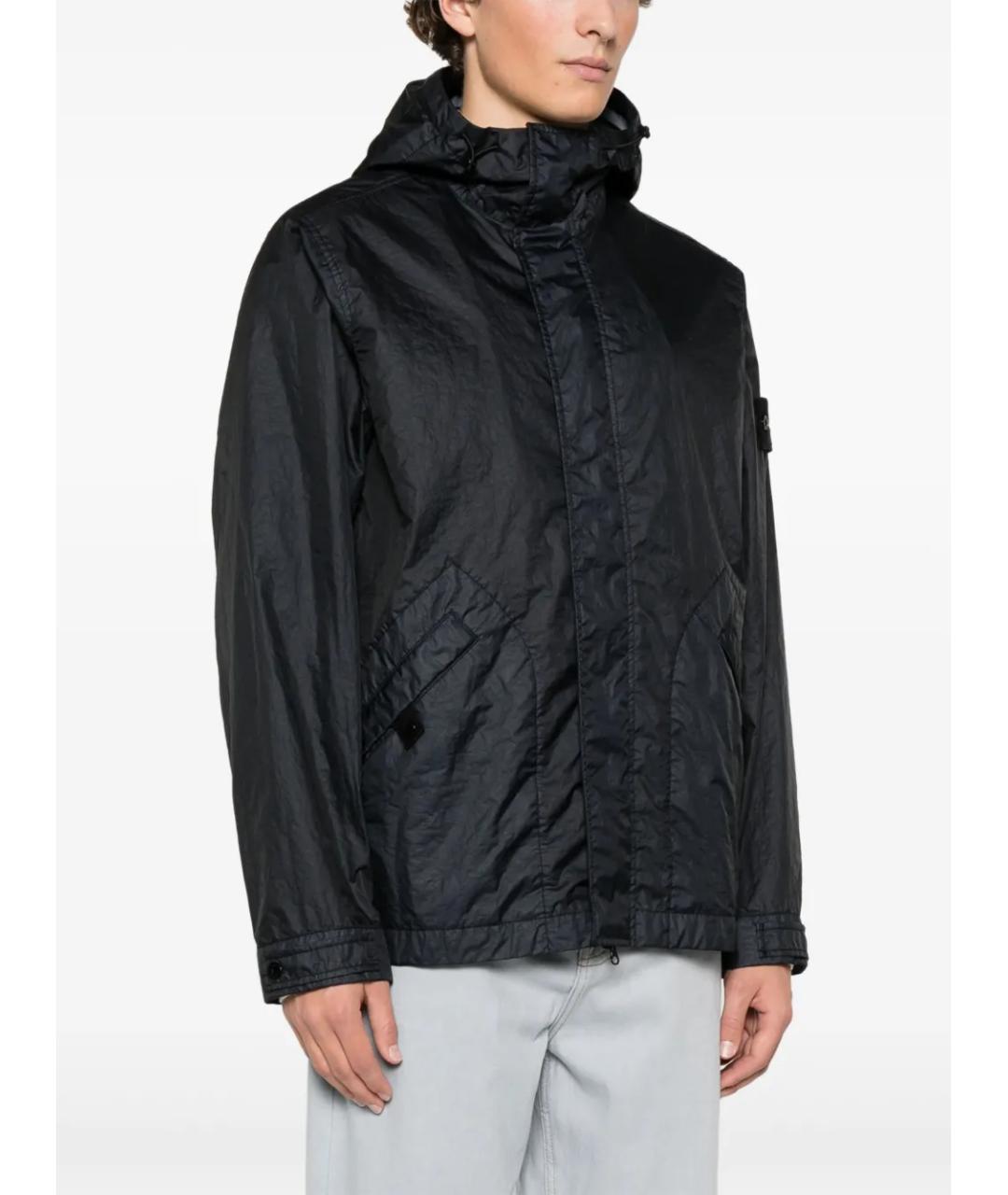 STONE ISLAND Синяя полиамидовая куртка, фото 3