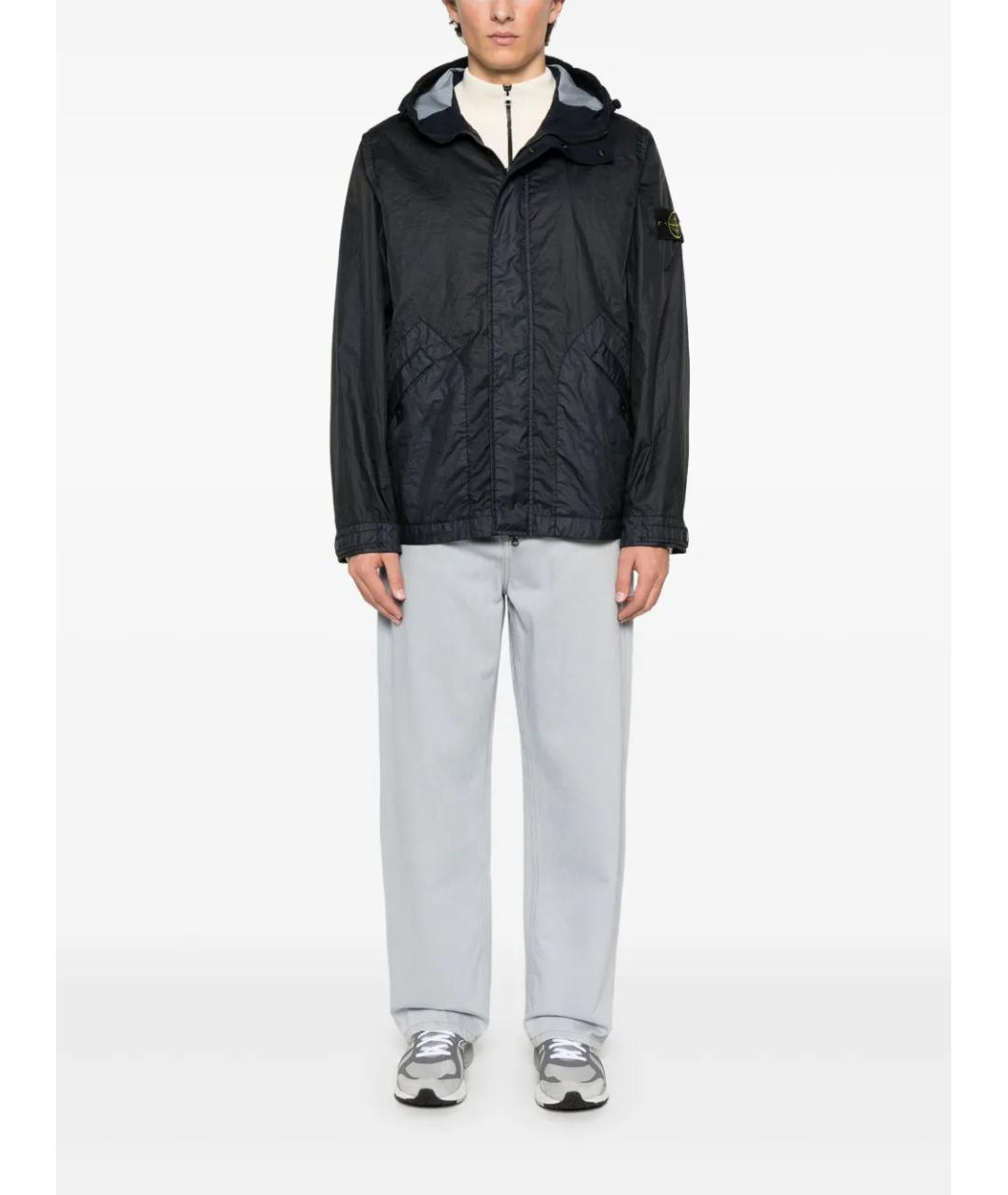 STONE ISLAND Синяя полиамидовая куртка, фото 2