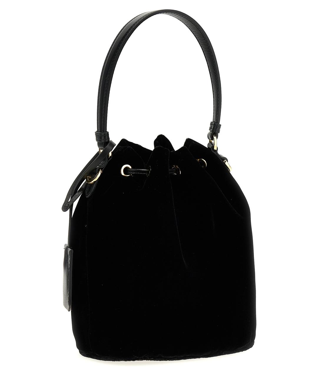 PRADA Черная хлопковая сумка тоут, фото 2