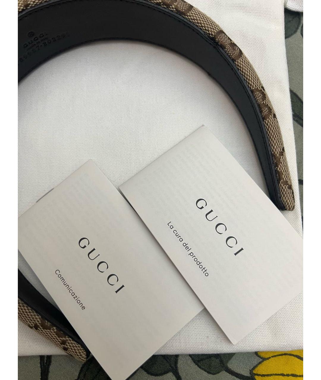 GUCCI Бежевая диадема, фото 3