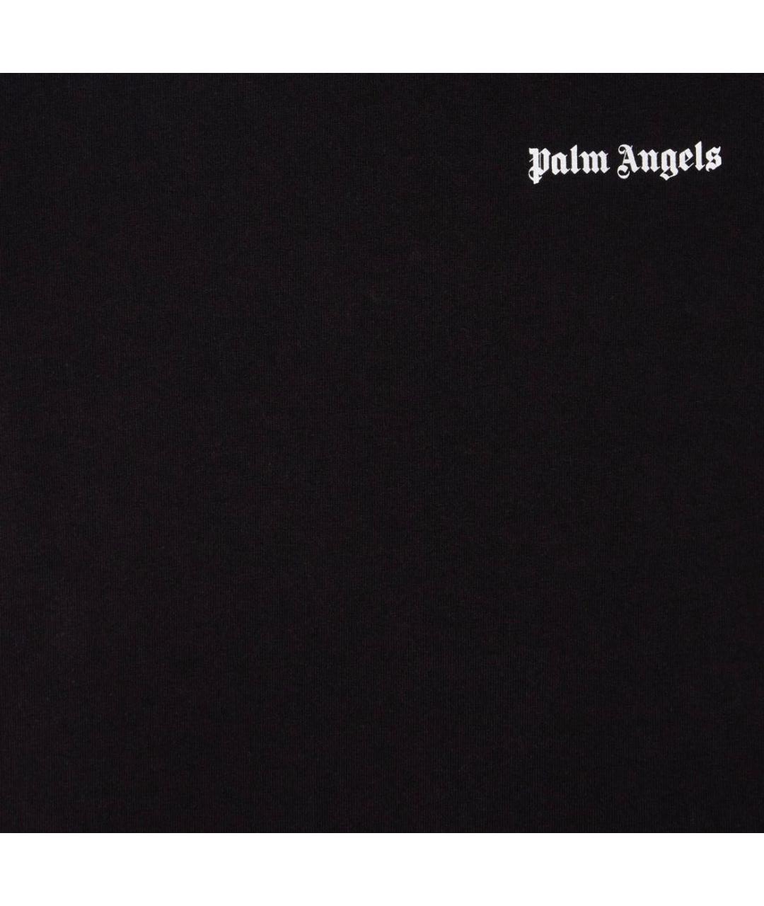 PALM ANGELS Черная хлопковая детская футболка, фото 3