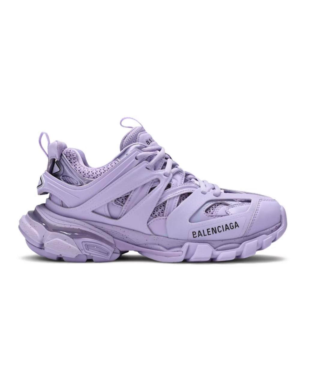 BALENCIAGA Фиолетовые кожаные кроссовки, фото 1