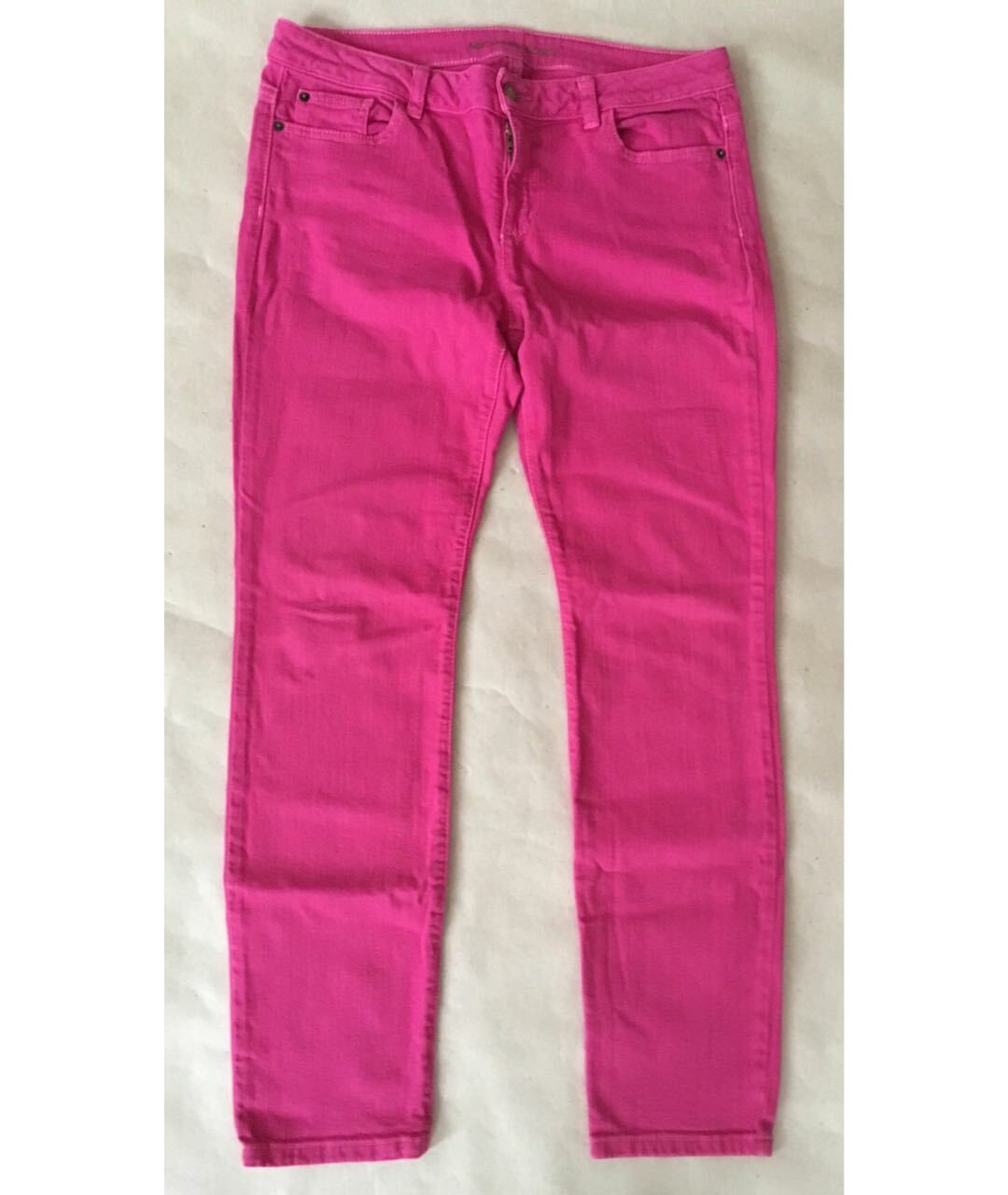MICHAEL KORS Фуксия хлопко-эластановые джинсы слим, фото 3