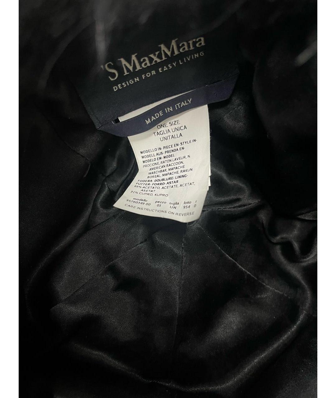'S MAX MARA Черная шапка, фото 3