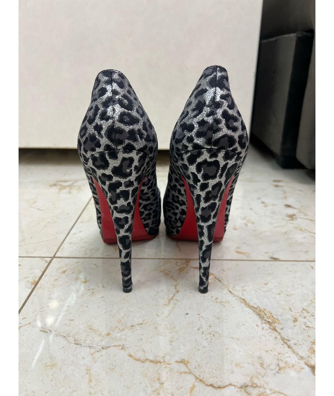 CHRISTIAN LOUBOUTIN Мульти текстильные туфли, фото 4