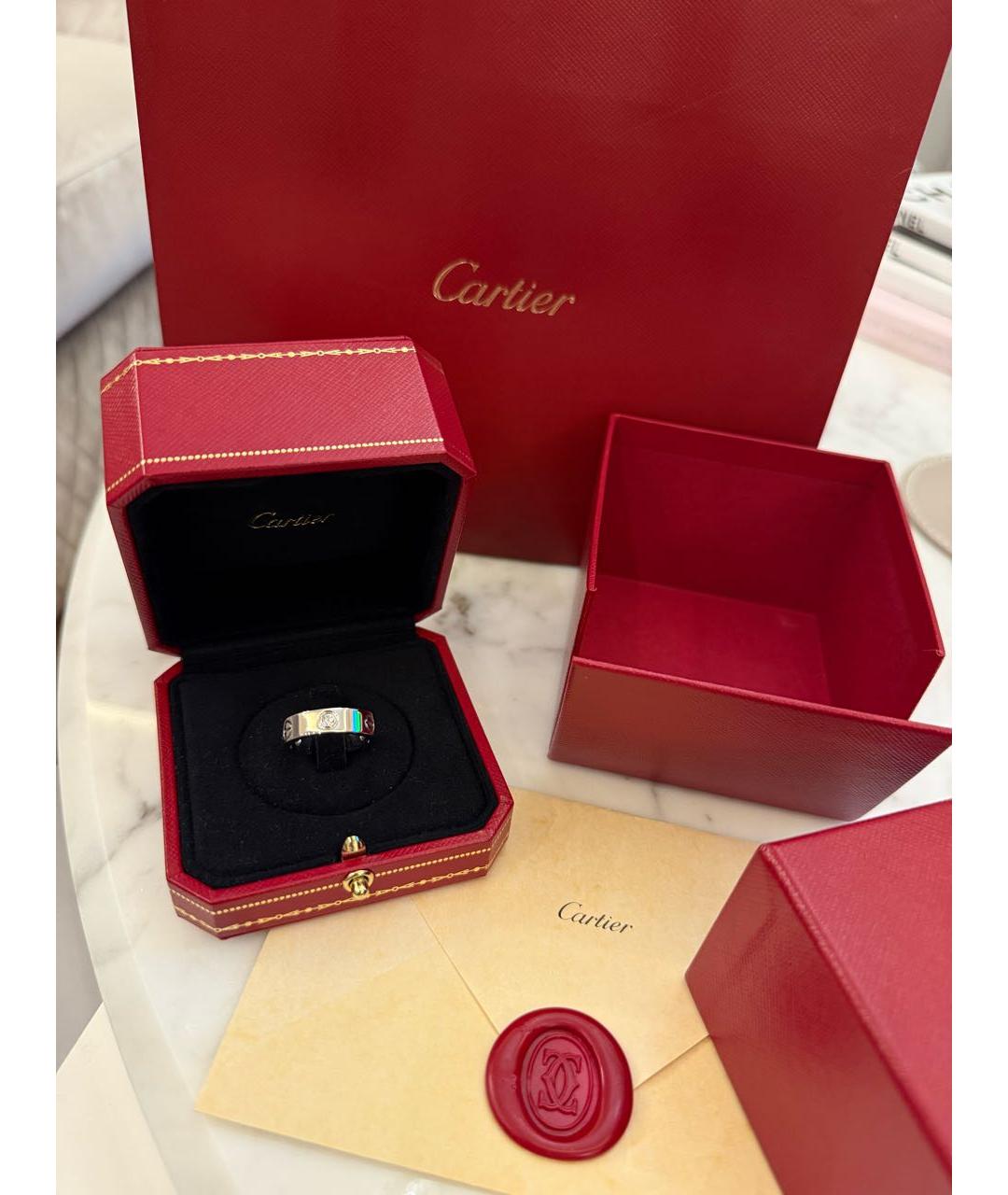 CARTIER Серебряное кольцо из белого золота, фото 2