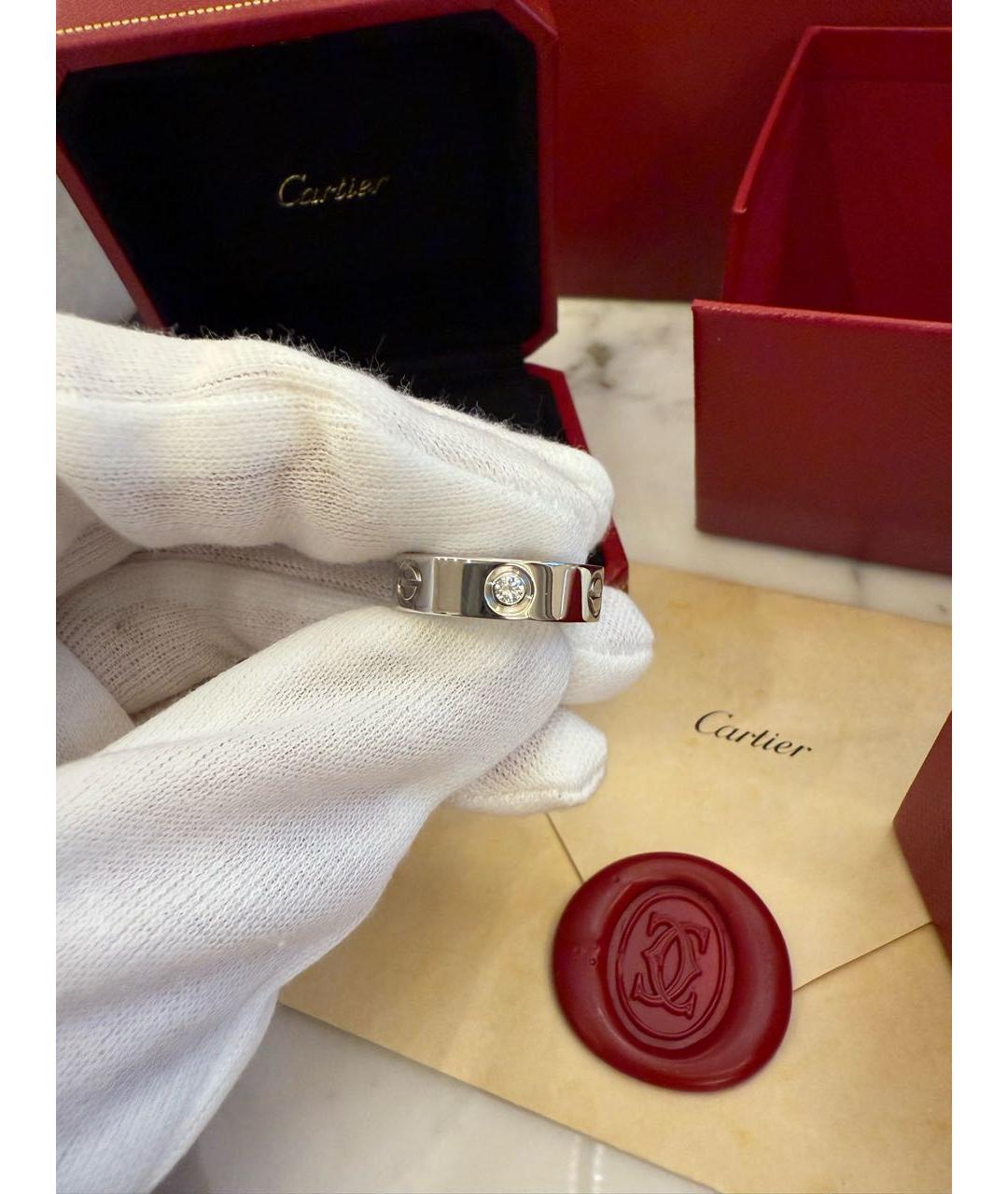 CARTIER Серебряное кольцо из белого золота, фото 6