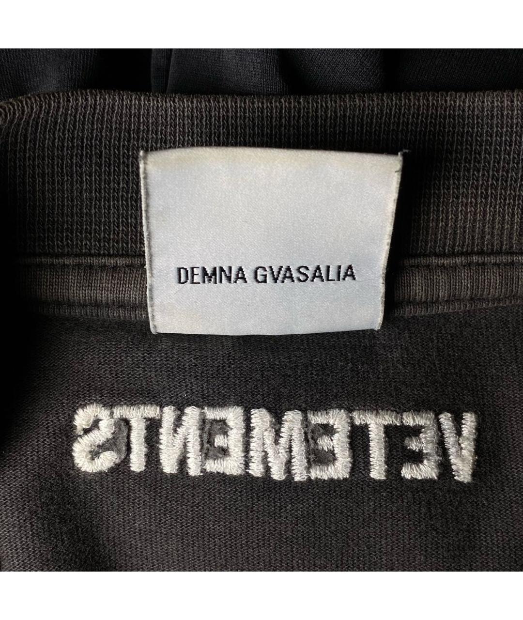 VETEMENTS Антрацитовая футболка, фото 6