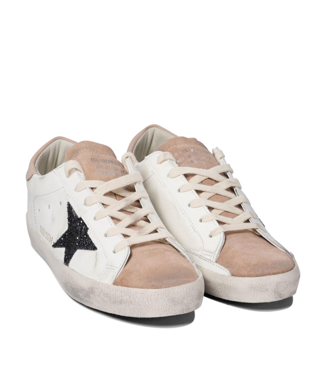 GOLDEN GOOSE DELUXE BRAND Розовые кожаные кроссовки, фото 2