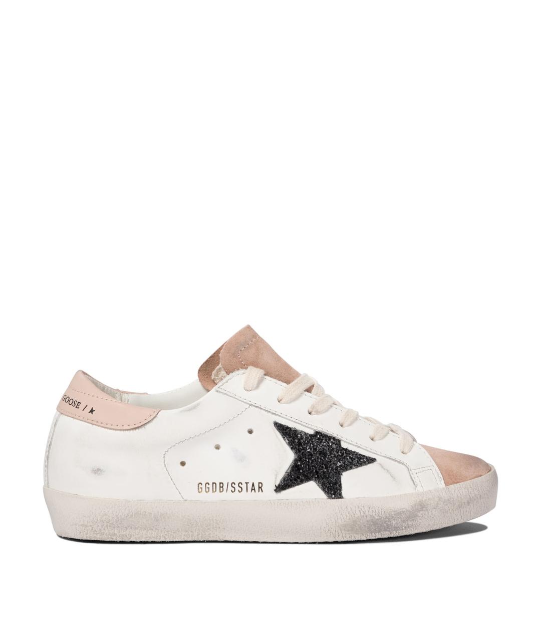 GOLDEN GOOSE DELUXE BRAND Розовые кожаные кроссовки, фото 1