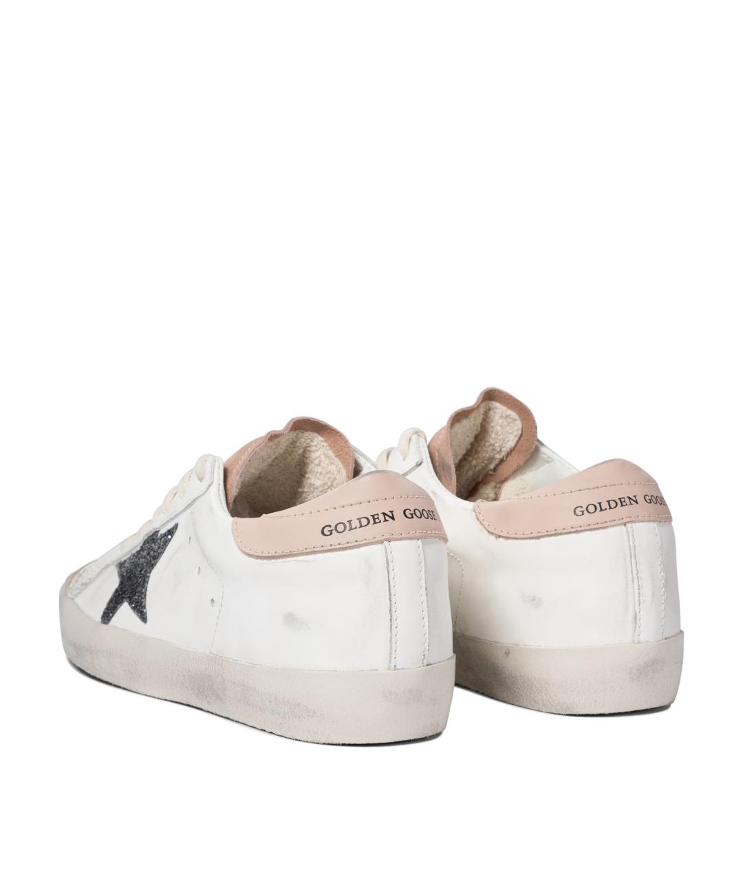 GOLDEN GOOSE DELUXE BRAND Розовые кожаные кроссовки, фото 4