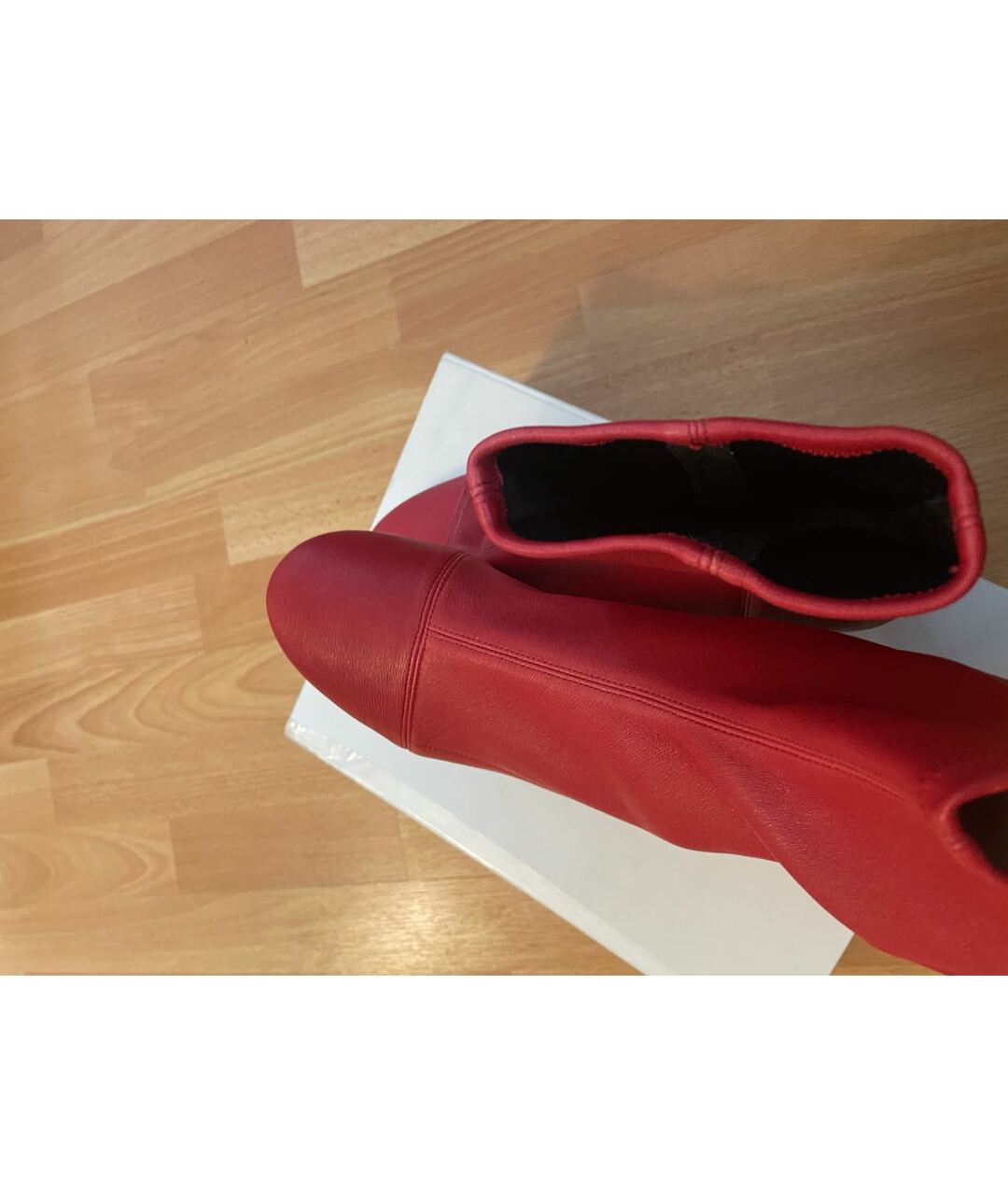 ISABEL MARANT Красные кожаные ботинки, фото 2