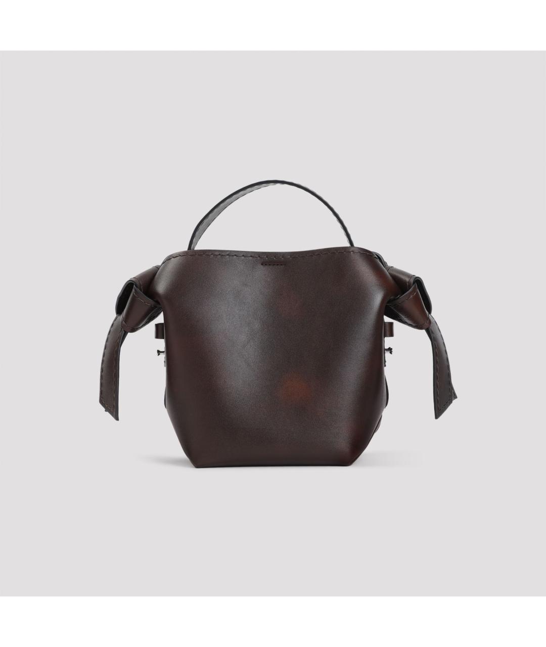 ACNE STUDIOS Коричневая кожаная сумка тоут, фото 3