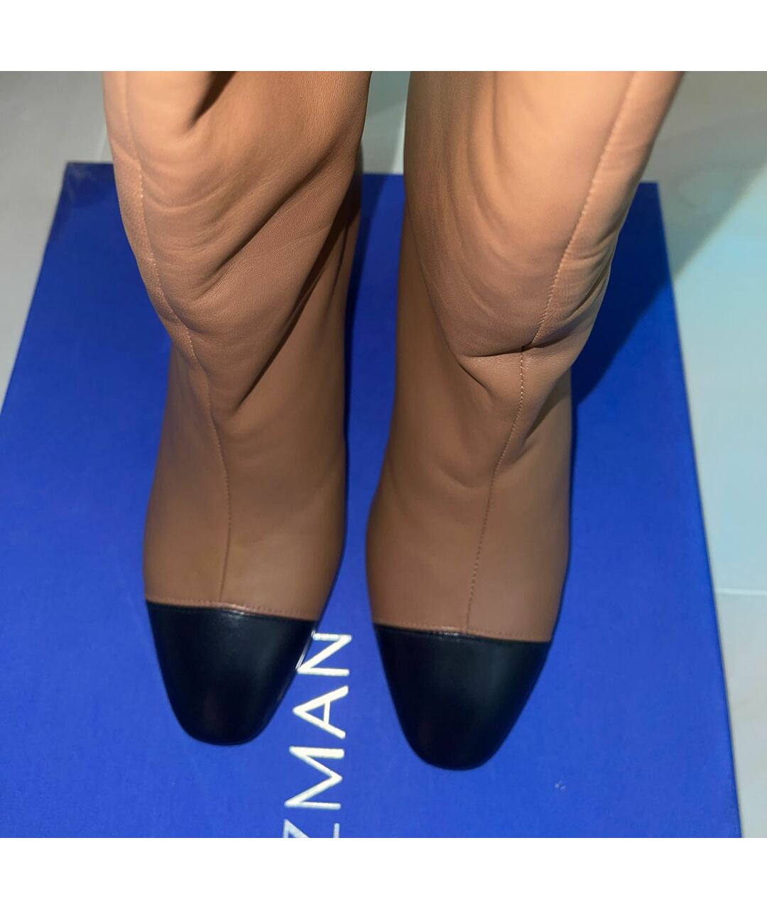 STUART WEITZMAN Коричневые кожаные ботфорты, фото 2