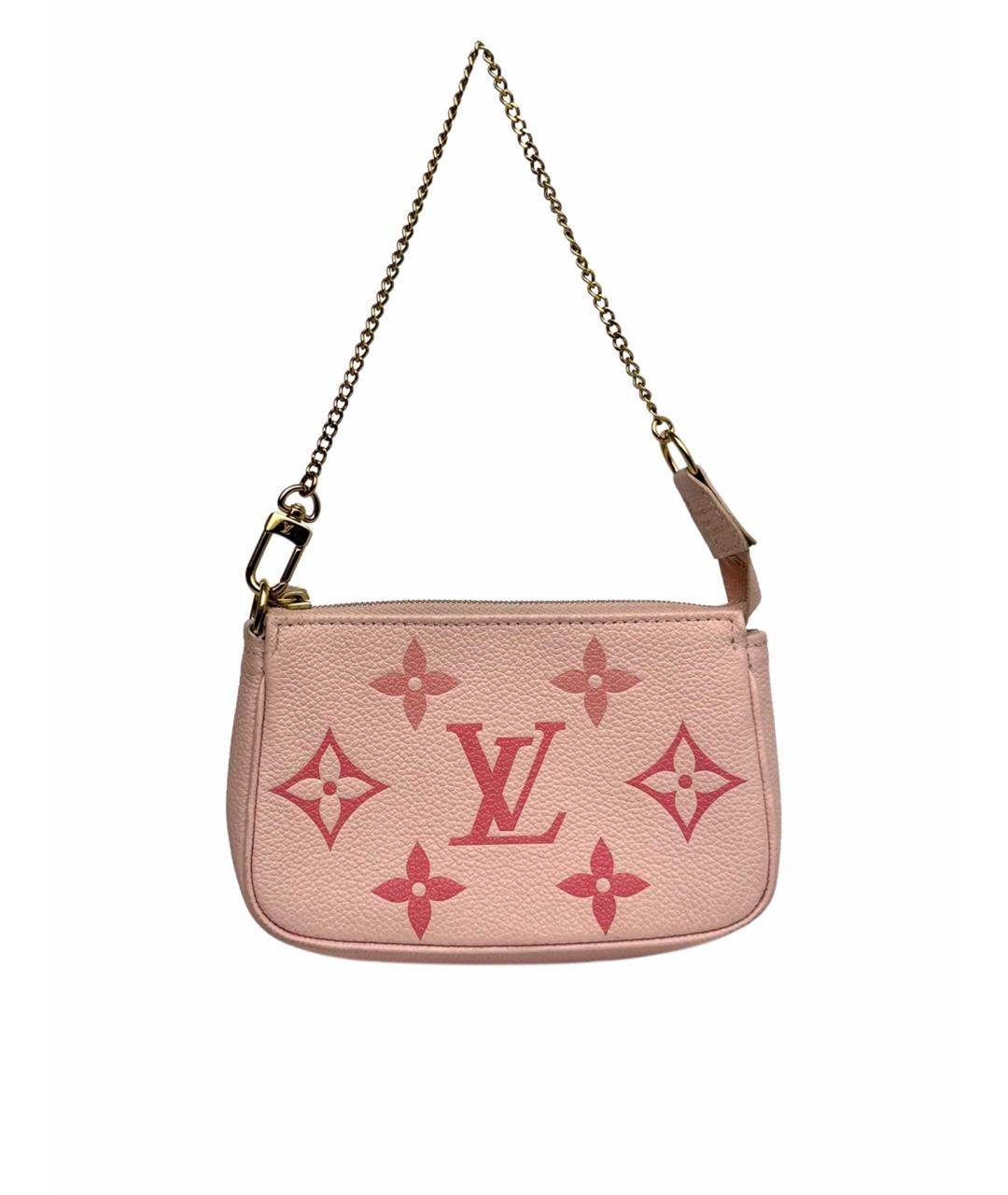 LOUIS VUITTON Розовая кожаная сумка через плечо, фото 1