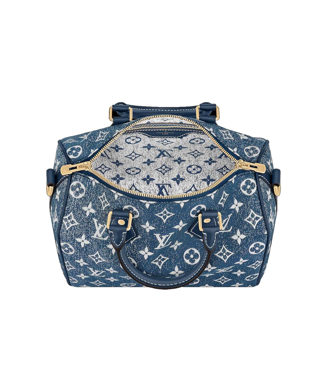 LOUIS VUITTON Синяя деним сумка через плечо, фото 4