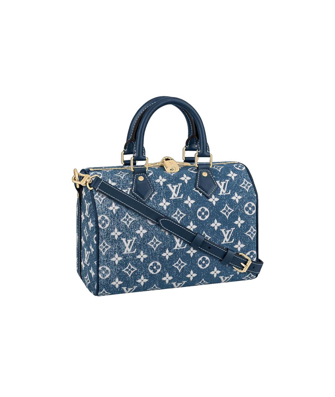 LOUIS VUITTON Синяя деним сумка через плечо, фото 2