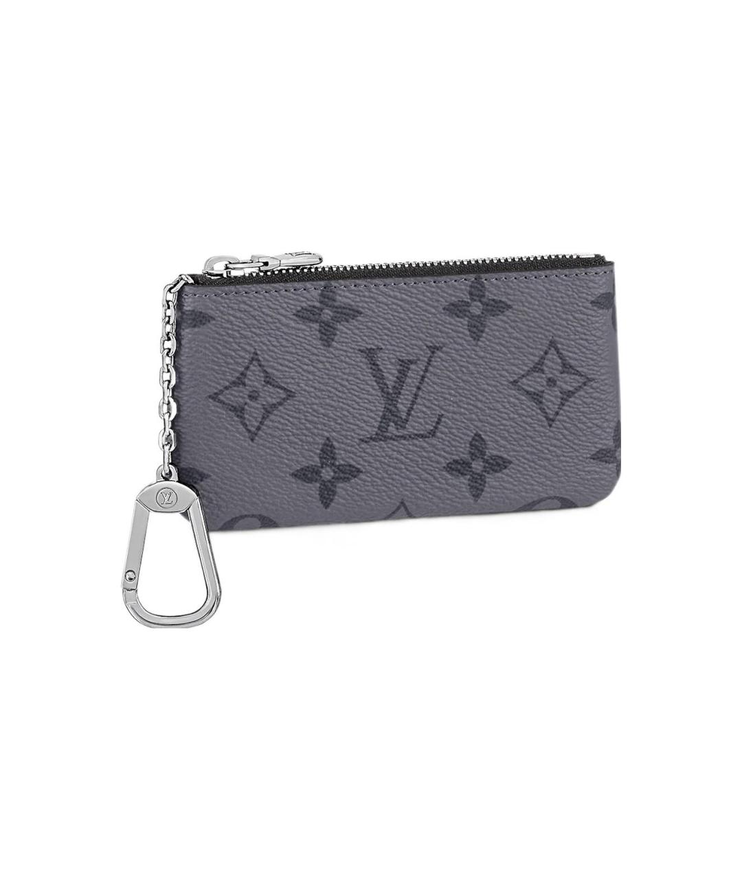 LOUIS VUITTON Серый кожаный кошелек, фото 1