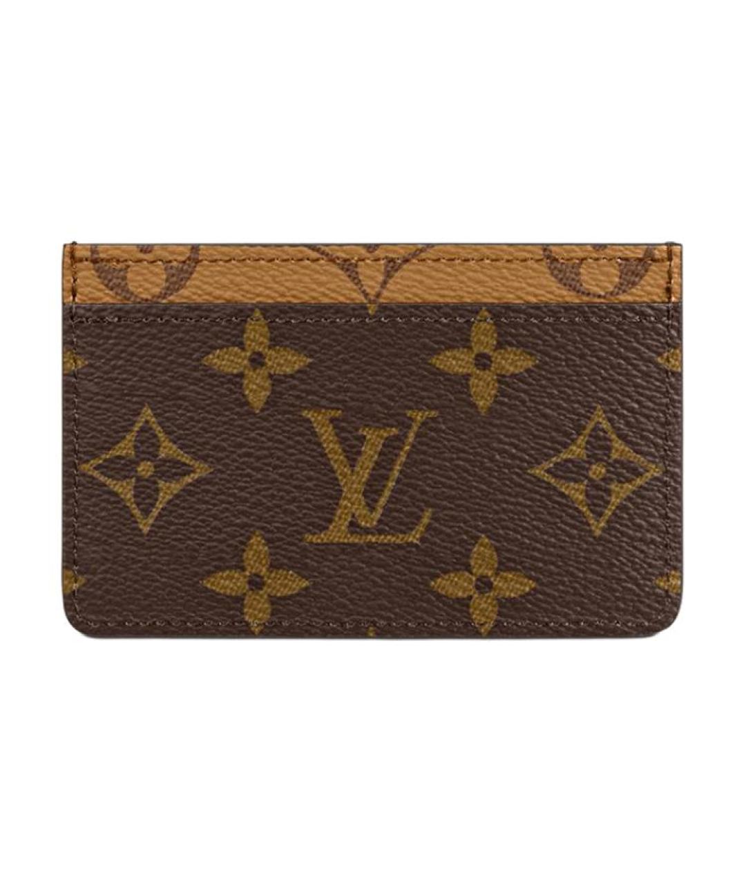 LOUIS VUITTON Коричневый кардхолдер, фото 2