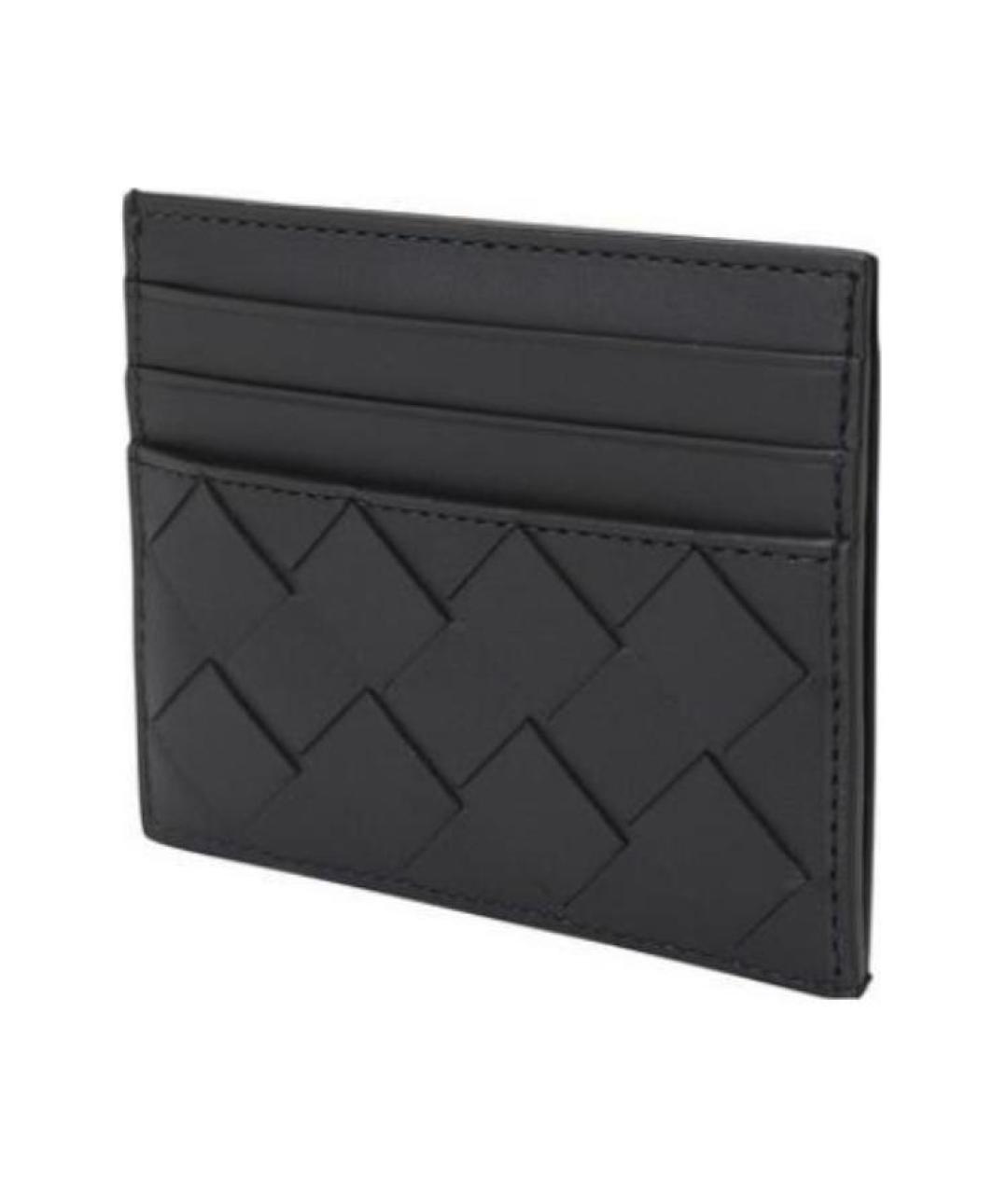 BOTTEGA VENETA Черный кожаный кардхолдер, фото 2