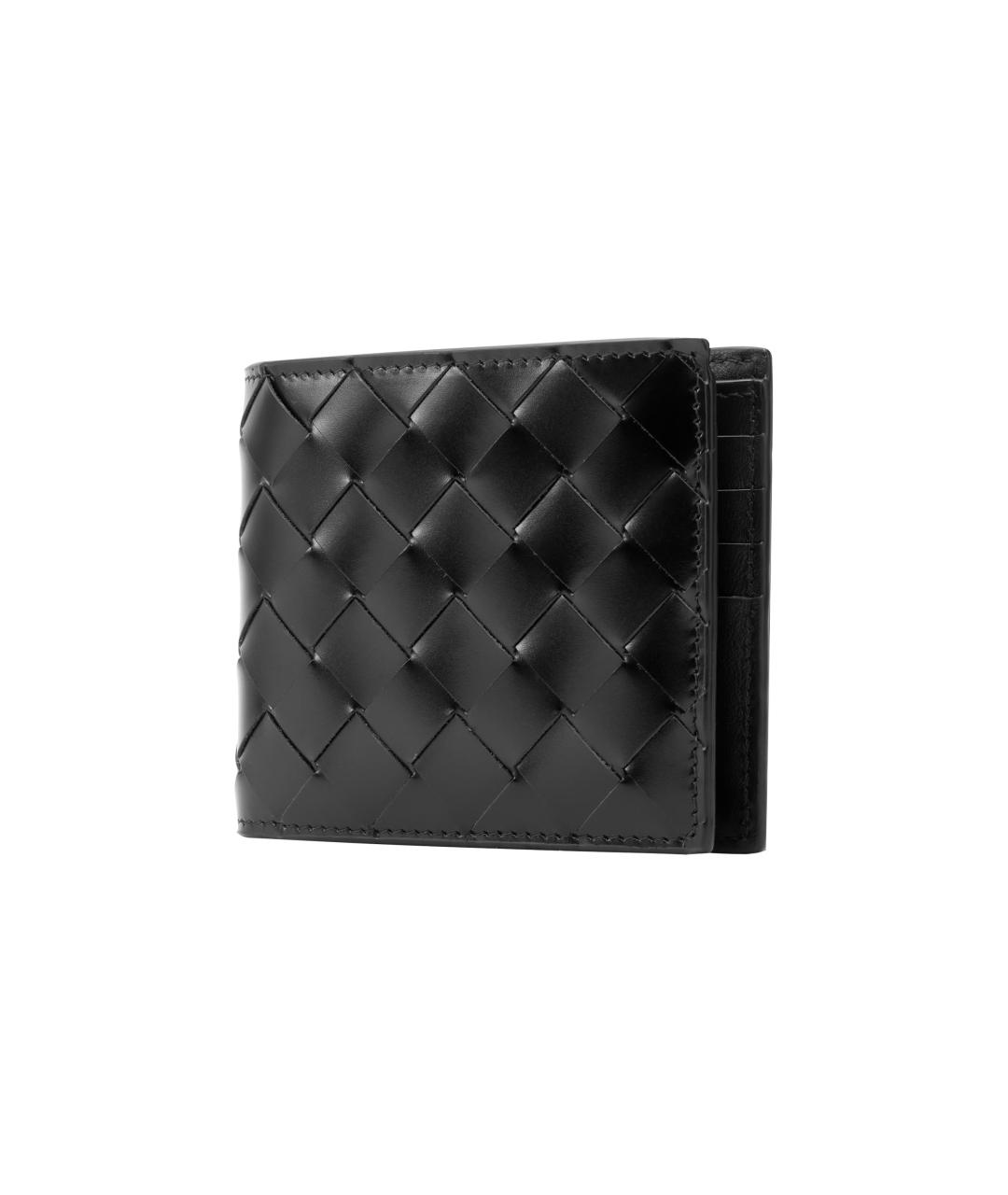 BOTTEGA VENETA Черный кожаный кошелек, фото 2