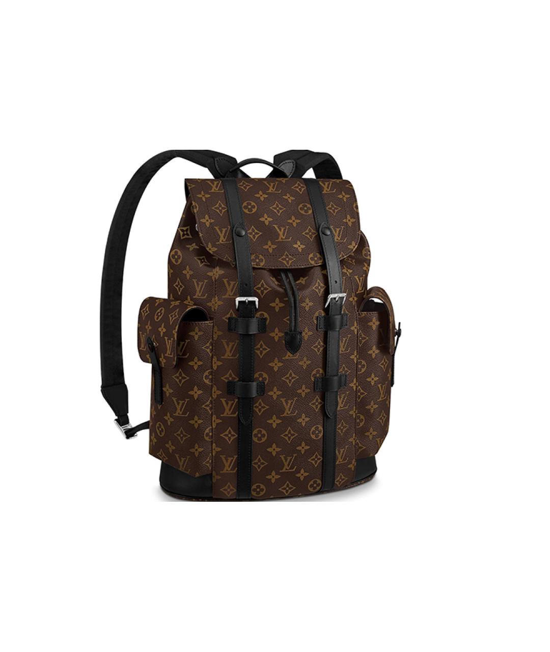 LOUIS VUITTON Коричневый тканевый рюкзак, фото 1