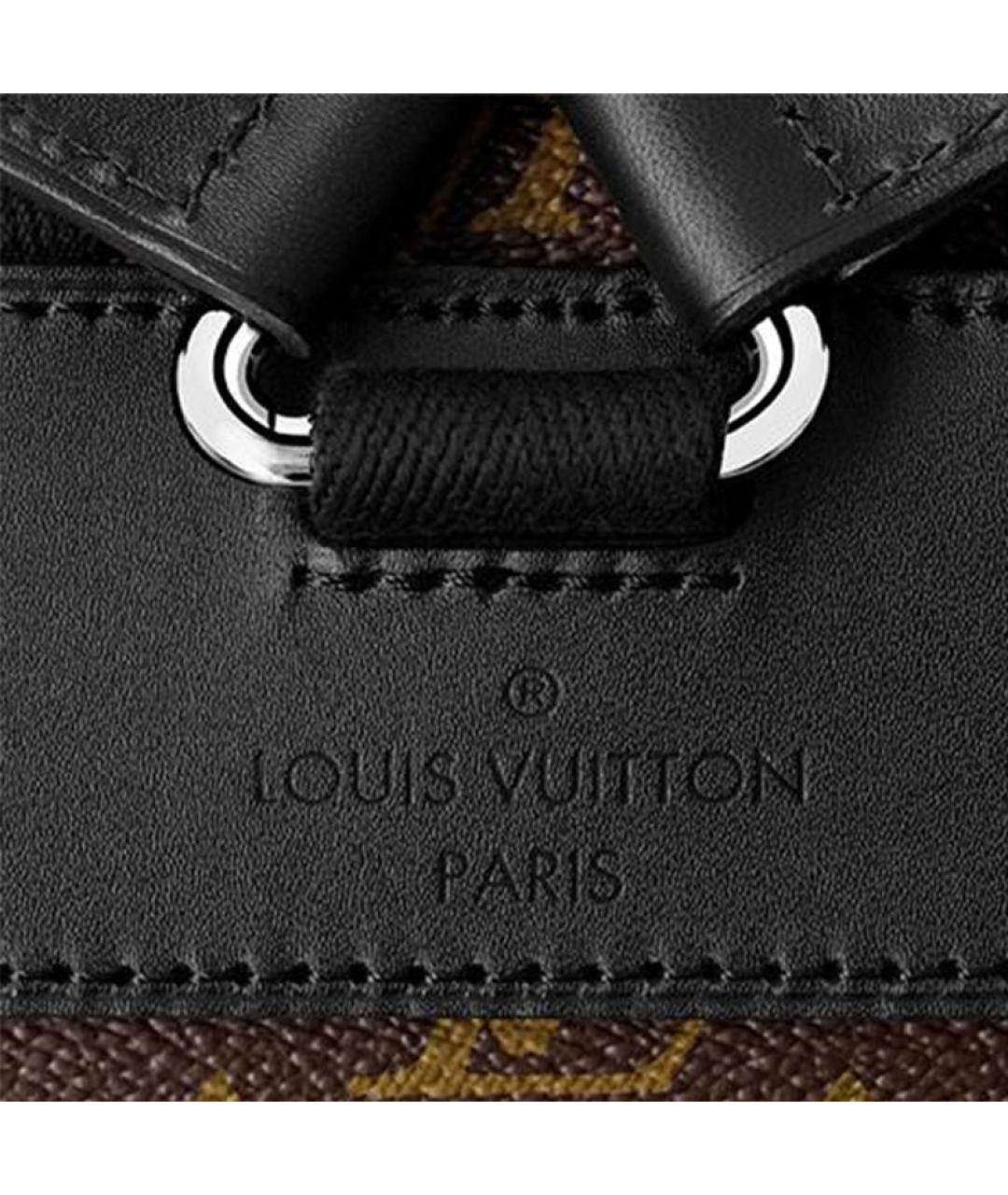 LOUIS VUITTON Коричневый тканевый рюкзак, фото 5