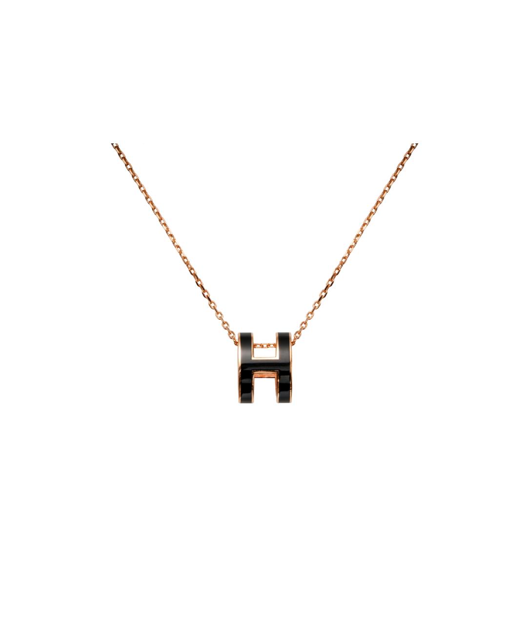 HERMES Черная металлическая подвеска, фото 1
