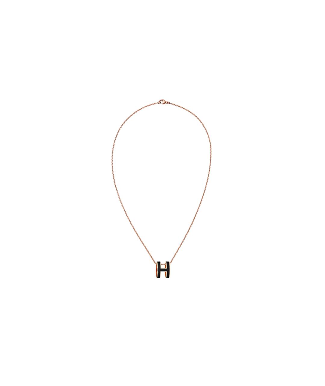 HERMES Черная металлическая подвеска, фото 2