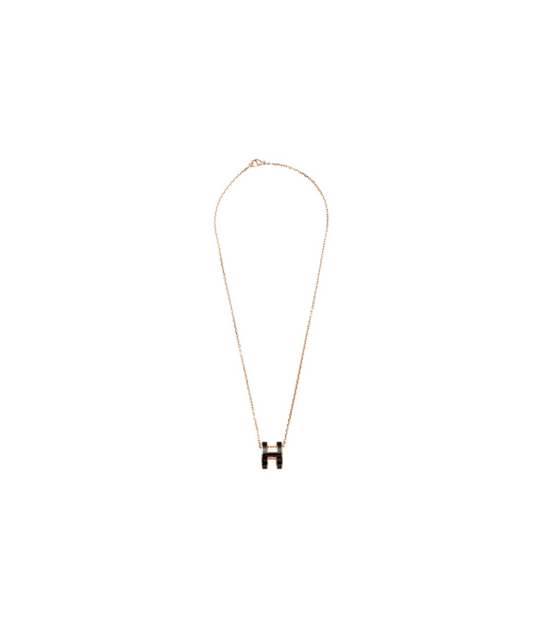 HERMES Черная металлическая подвеска, фото 4