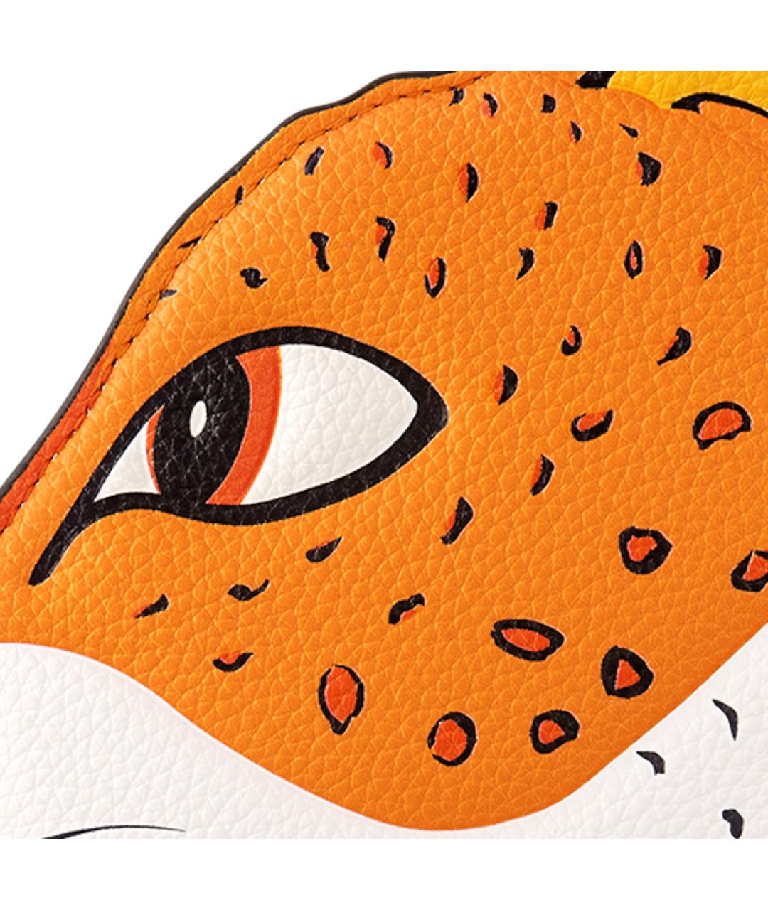 LOUIS VUITTON Оранжевый кожаный кошелек, фото 4