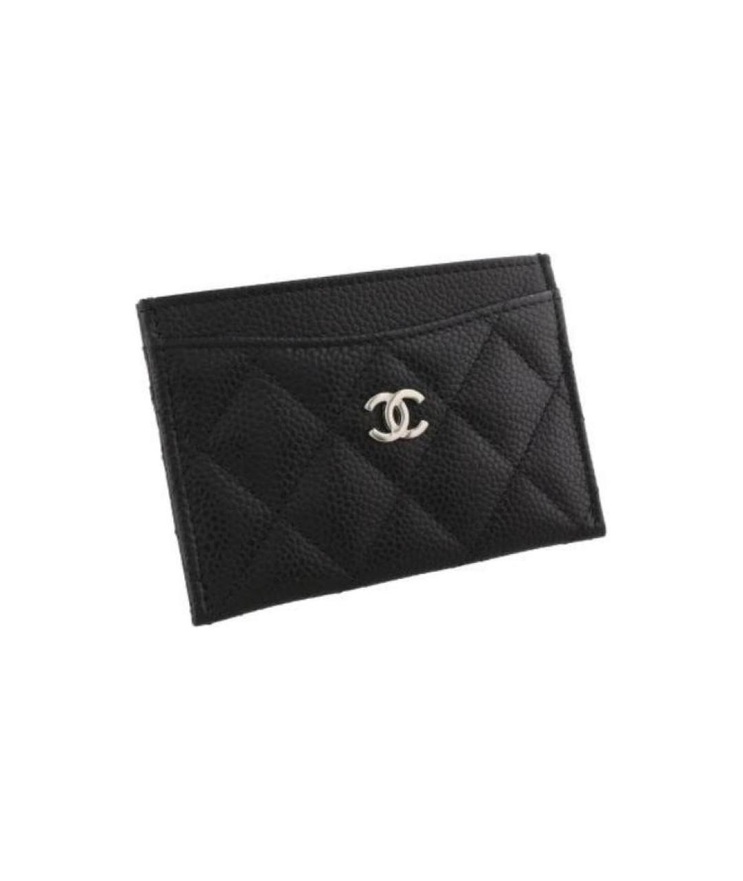 CHANEL Черный кожаный кардхолдер, фото 4