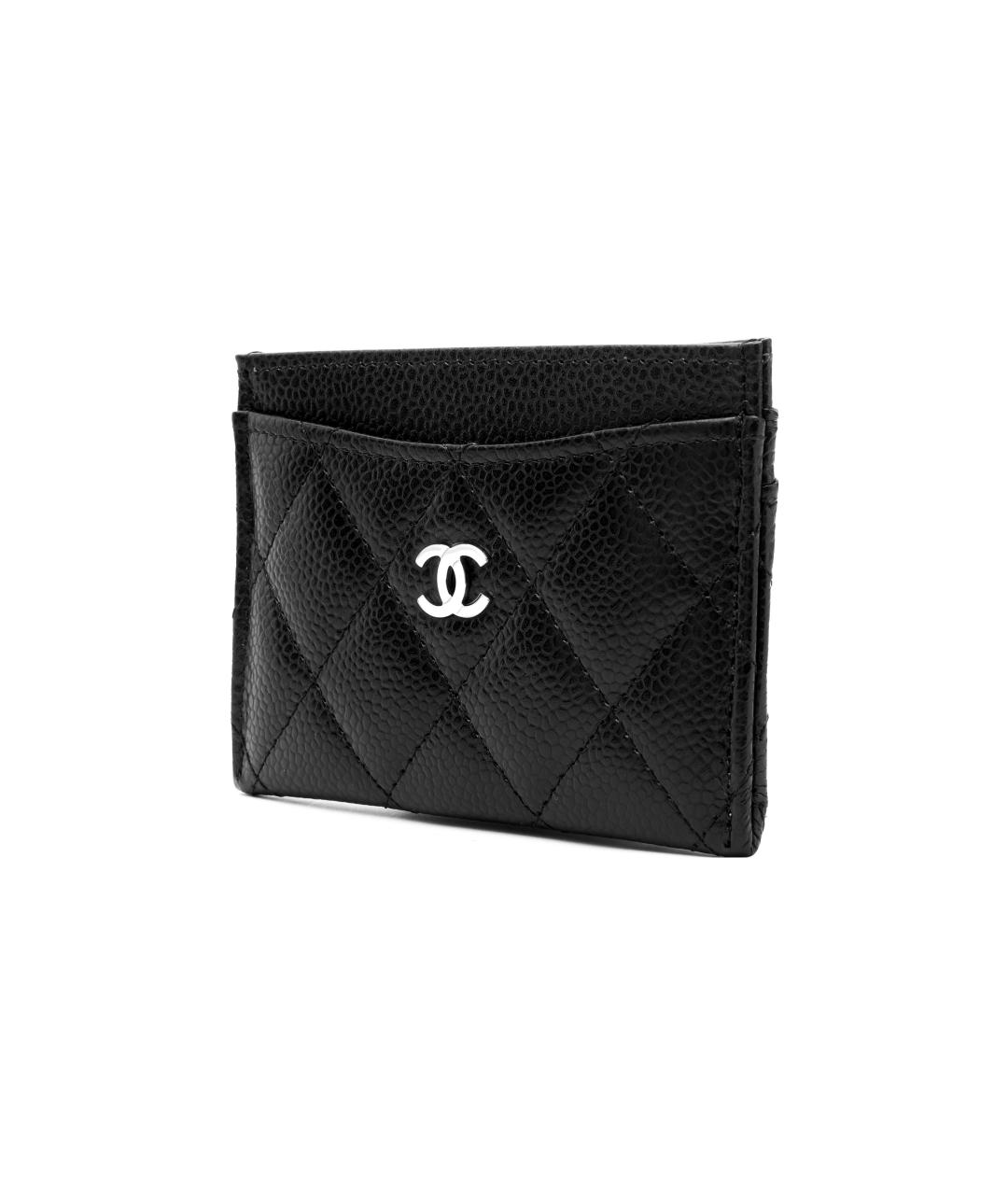 CHANEL Черный кожаный кардхолдер, фото 2