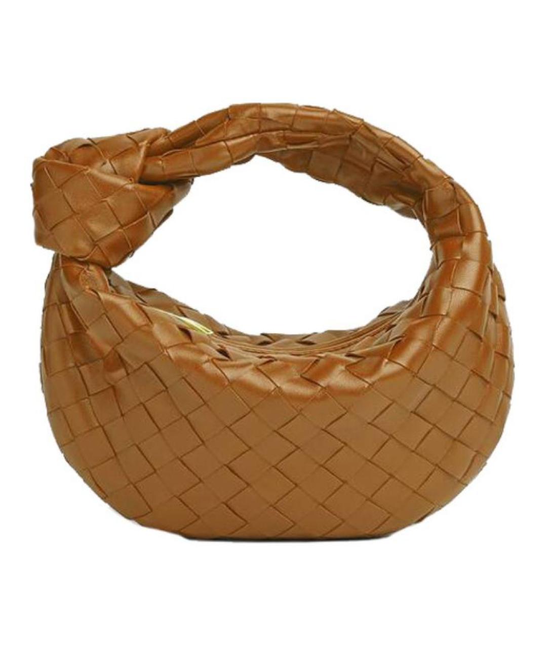 BOTTEGA VENETA Коричневая кожаная сумка через плечо, фото 1