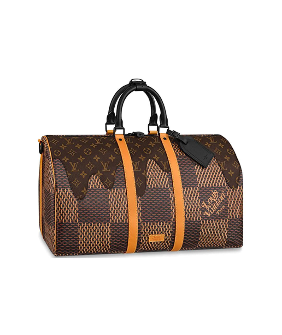 LOUIS VUITTON Коричневая кожаная сумка на плечо, фото 2