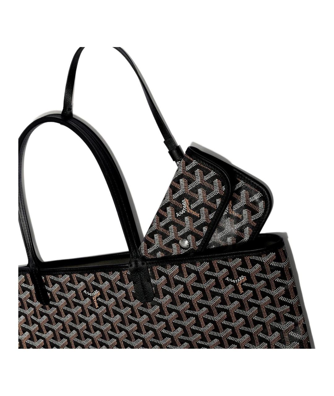 GOYARD Черная бархатная сумка через плечо, фото 4