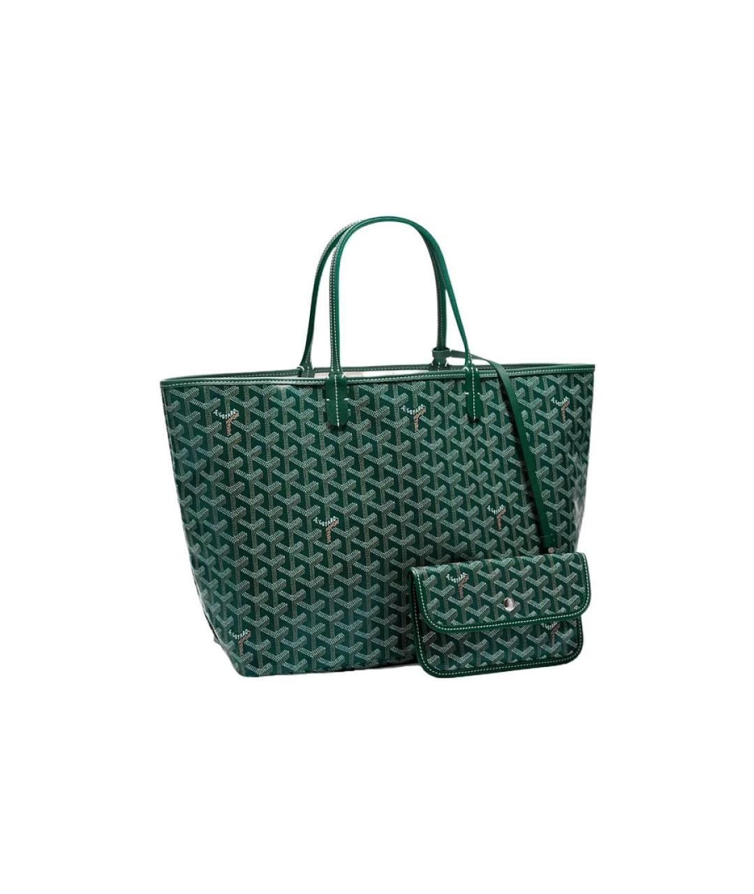 GOYARD Зеленая кожаная сумка через плечо, фото 1