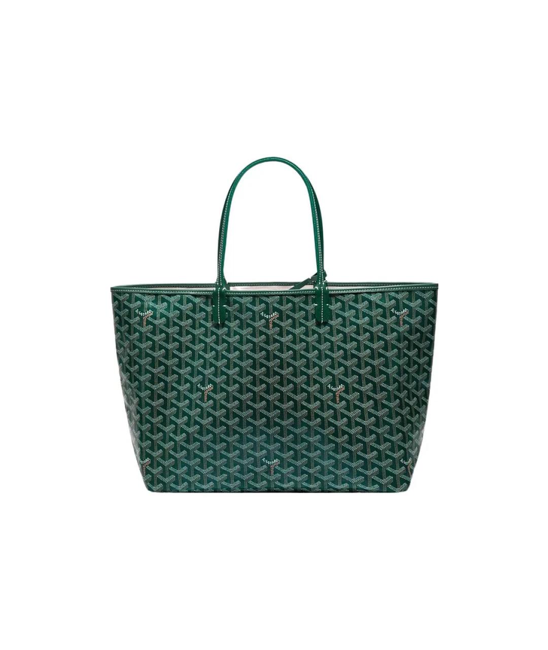 GOYARD Зеленая кожаная сумка через плечо, фото 2