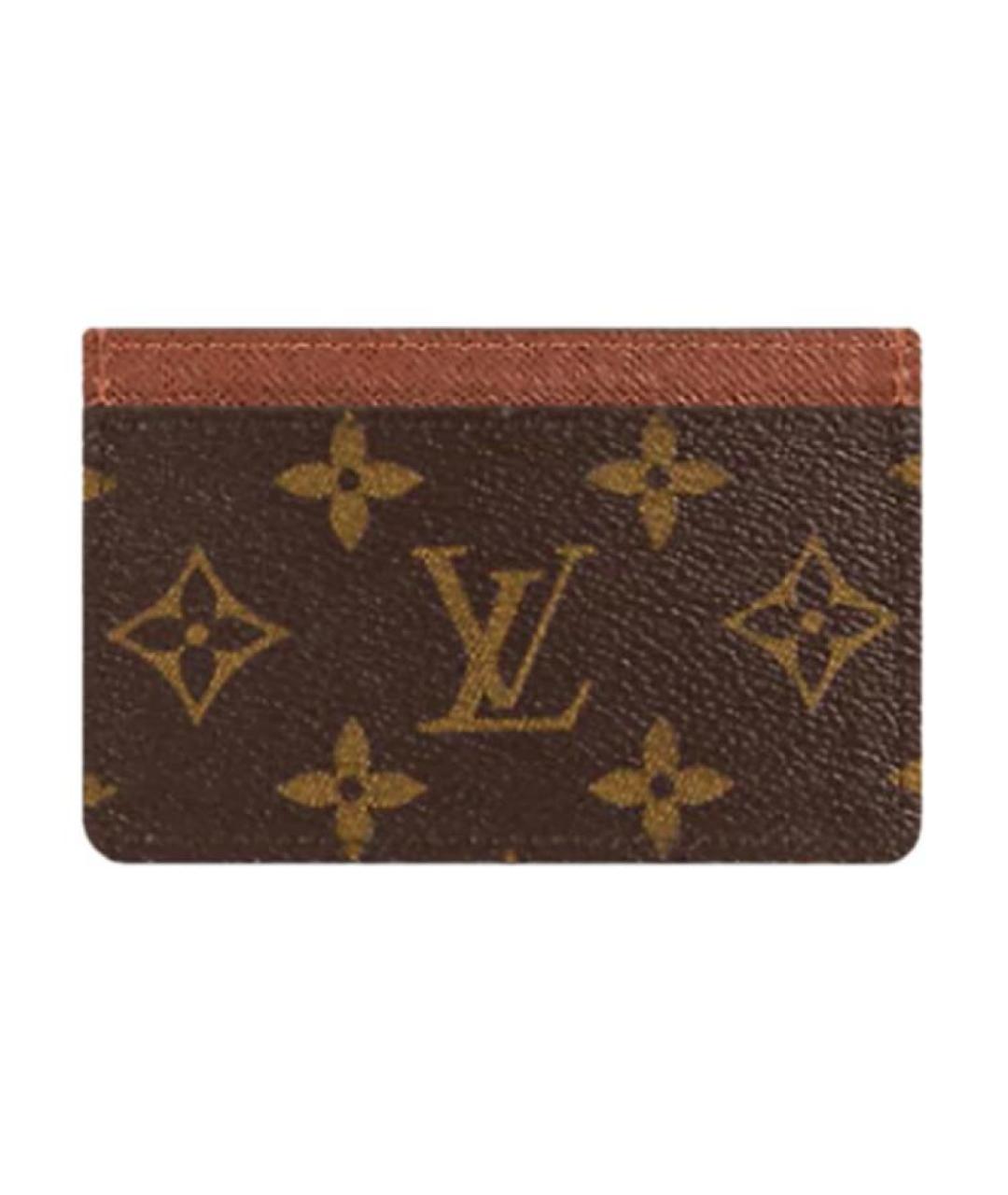 LOUIS VUITTON Коричневый кардхолдер, фото 1