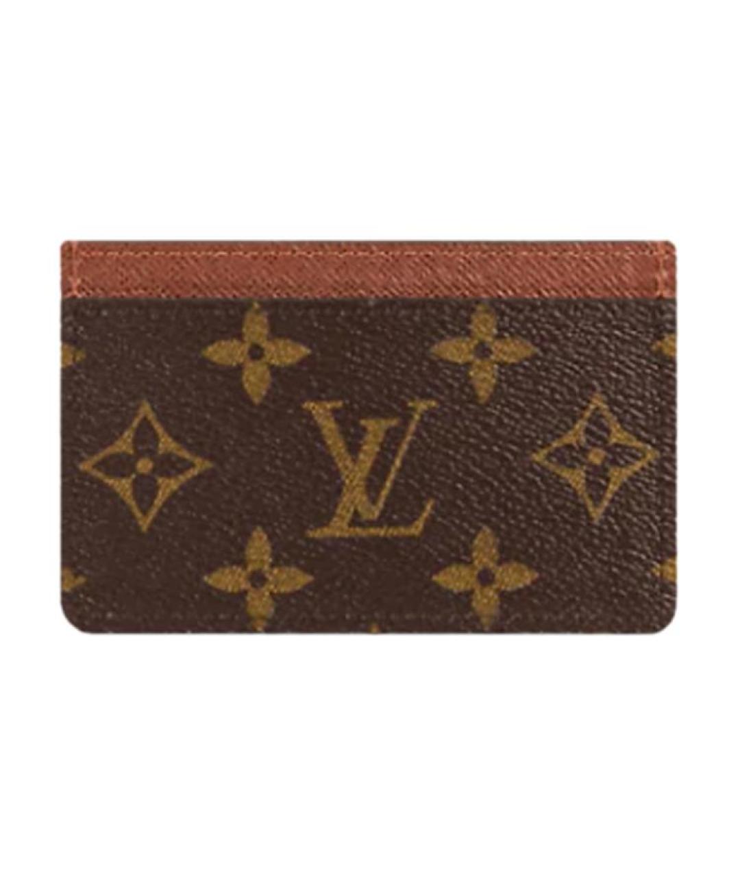 LOUIS VUITTON Коричневый кардхолдер, фото 4