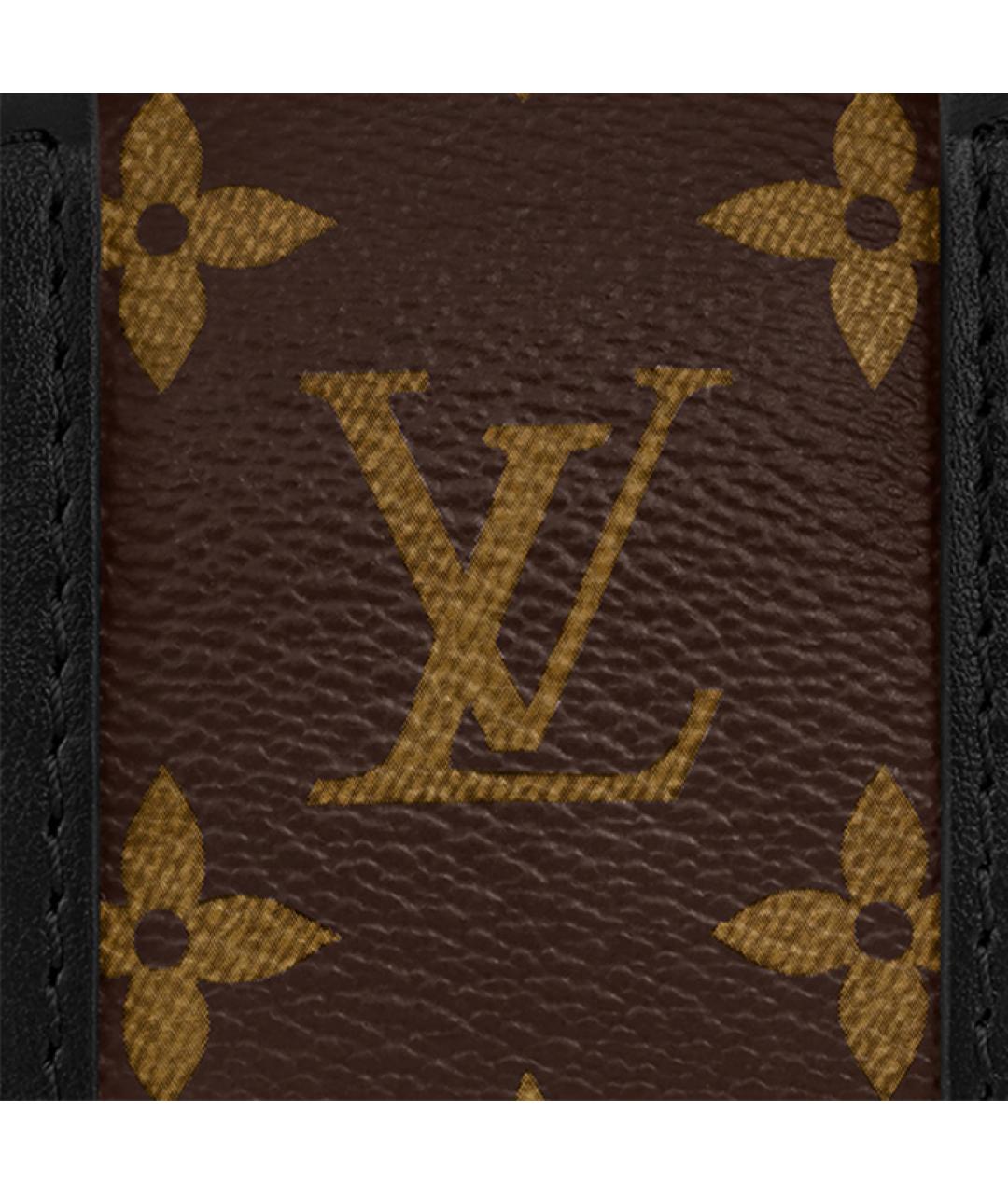 LOUIS VUITTON Коричневая кожаная сумка на плечо, фото 5