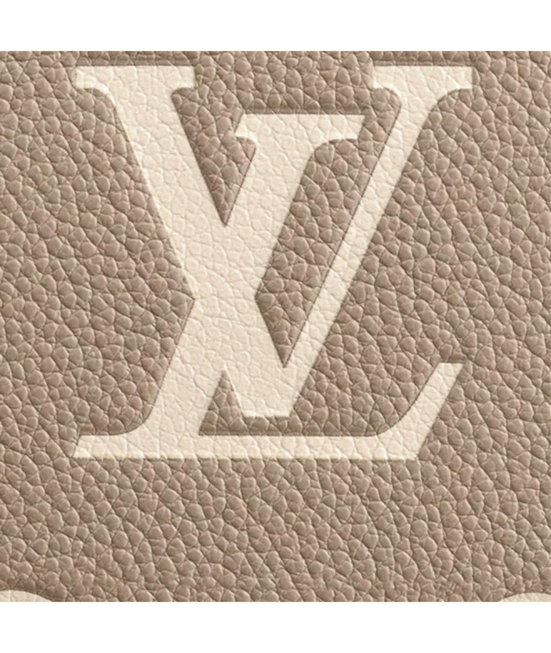 LOUIS VUITTON Бежевый кожаный кошелек, фото 5