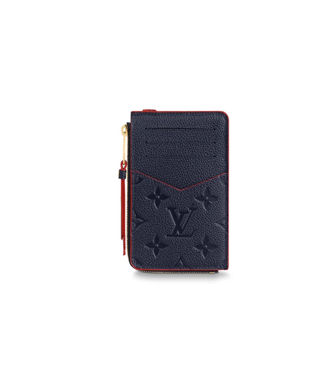 LOUIS VUITTON Темно-синий кожаный кардхолдер, фото 3
