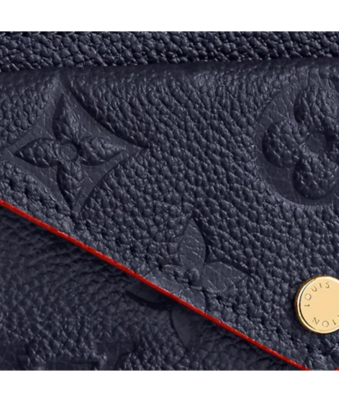 LOUIS VUITTON Темно-синий кожаный кардхолдер, фото 5