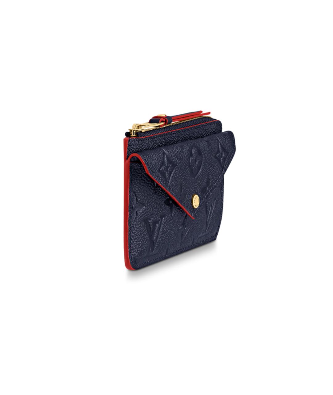 LOUIS VUITTON Темно-синий кожаный кардхолдер, фото 2