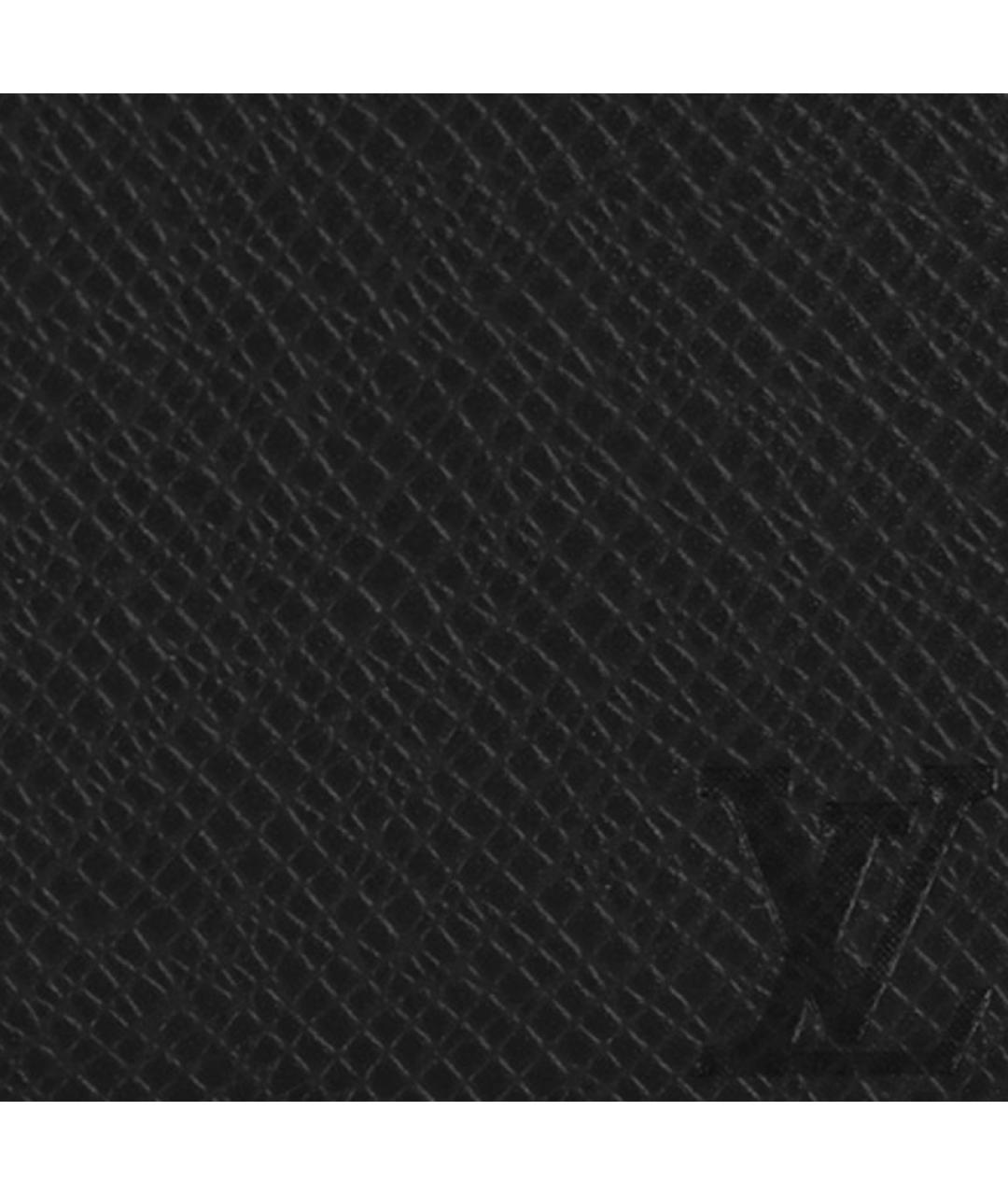 LOUIS VUITTON Черный кожаный кошелек, фото 5