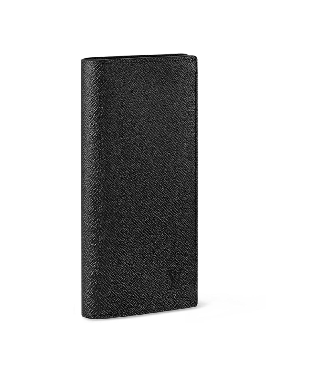 LOUIS VUITTON Черный кожаный кошелек, фото 2