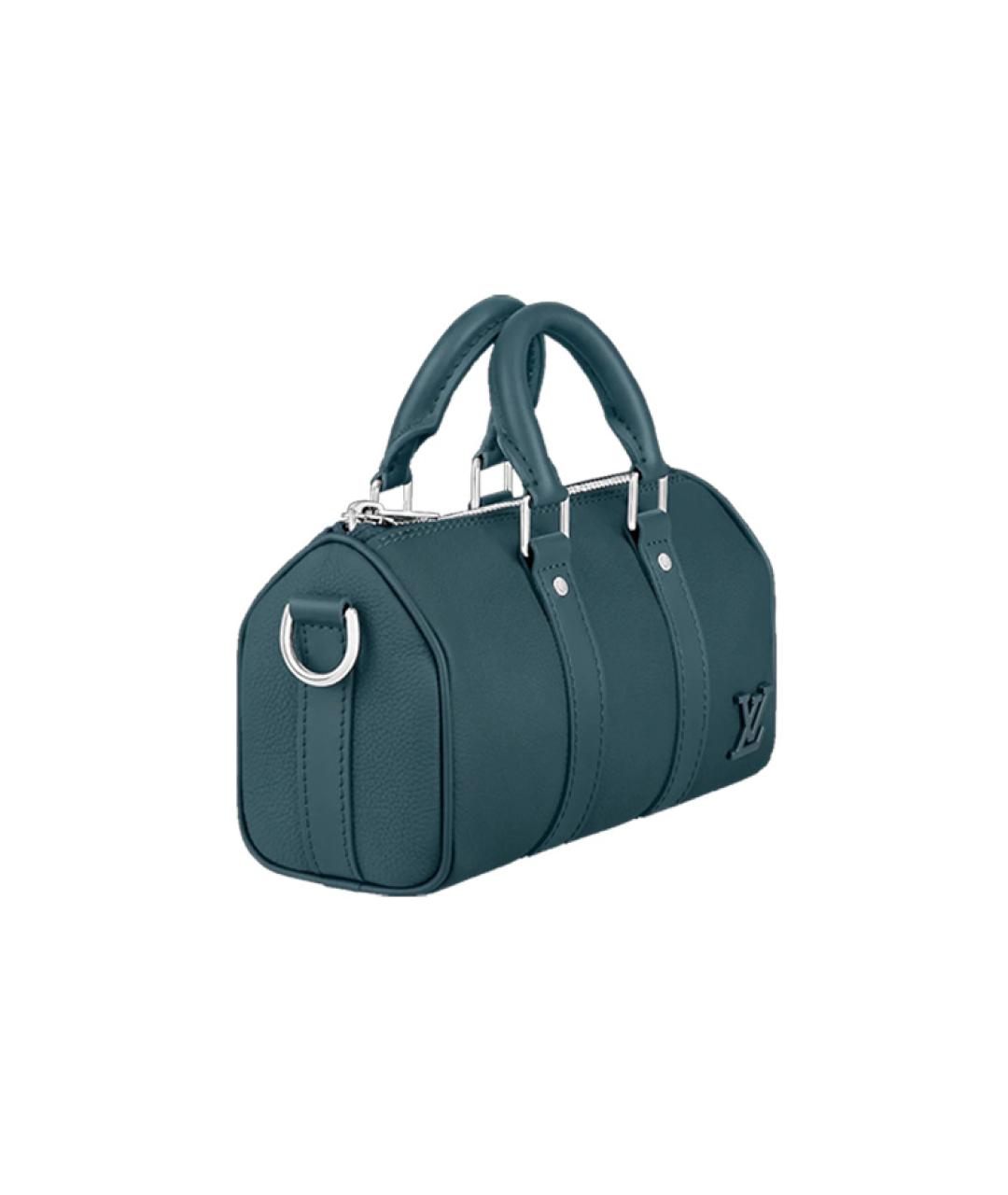 LOUIS VUITTON Бирюзовая кожаная сумка через плечо, фото 2