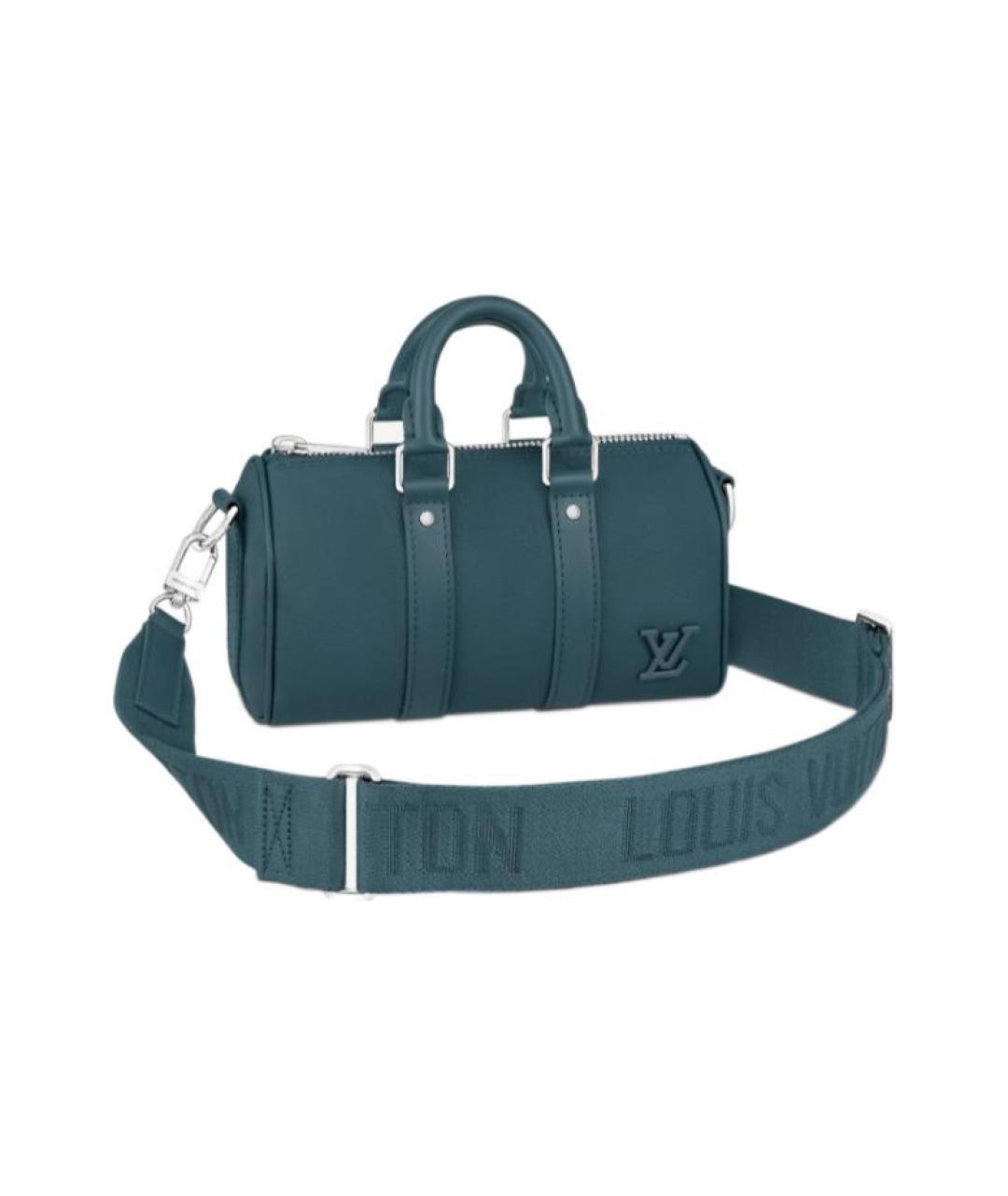 LOUIS VUITTON Бирюзовая кожаная сумка через плечо, фото 1