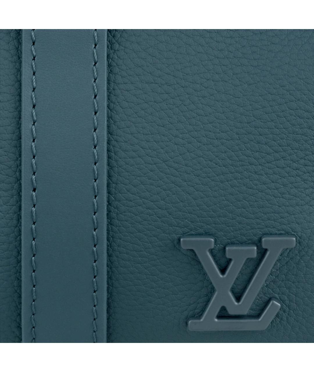 LOUIS VUITTON Бирюзовая кожаная сумка через плечо, фото 5